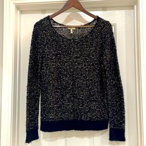 Joie XS cotton blend sweater - midnight blue/white